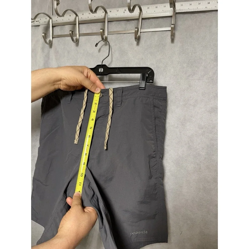 Patagonia Shorts Men's 34 Gray Wavefarer Walk Lightweight Softshell Active Swim